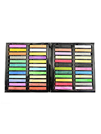 Alphacolor Soft Pastels, 7/16" x 2 3/4", Assorted, Set Of 48