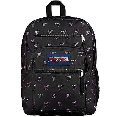 Jansport Big Student Backpack With 15” Laptop Pocket, 55% Recycled, Bad Bows