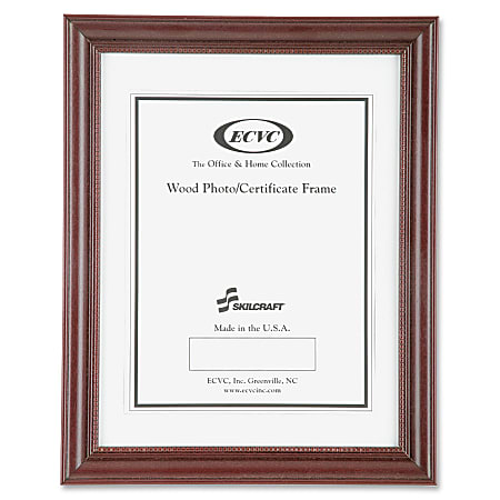 SKILCRAFT Cherry Wood Frame 8 12 x 11 AbilityOne 7105 01 357