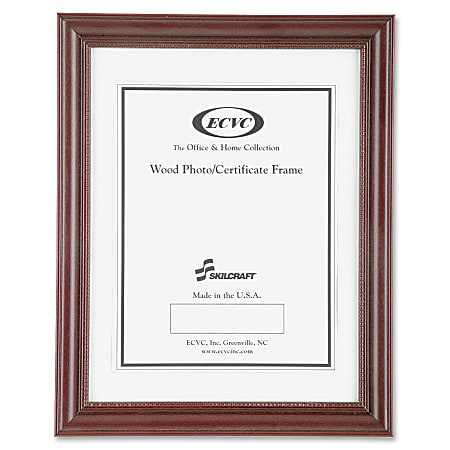 SKILCRAFT® Cherry Wood Frame, 8 1/2" x 11"