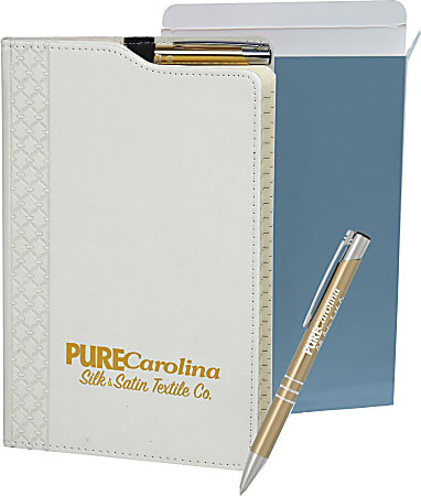 Custom Montabella Journal & Delane Pen Gift Sets, Pack Of 25 Sets