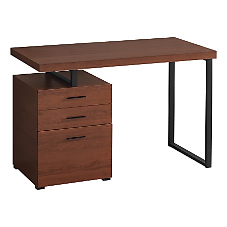 Monarch Specialties Melody 48"W Computer Desk, Cherry