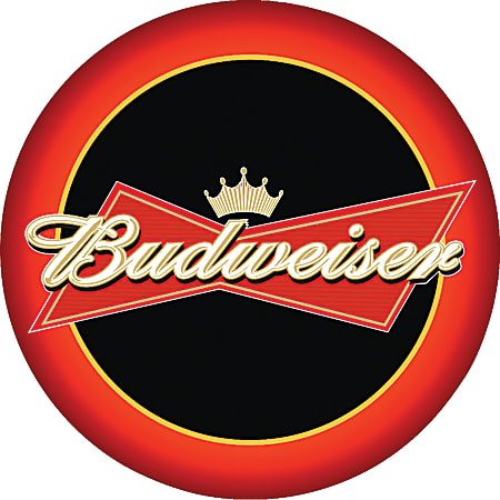Budweiser® Pub Table, Round, 28" Diameter, Red
