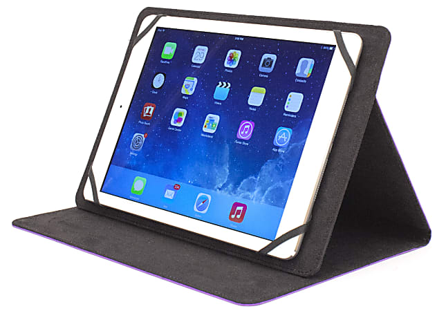 M-Edge Universal Basic Tablet Folio Case, Small, Purple
