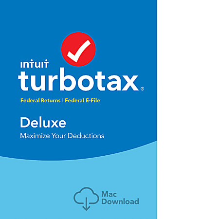 TurboTax Deluxe Fed + Efile 2017 (Mac), Download Version