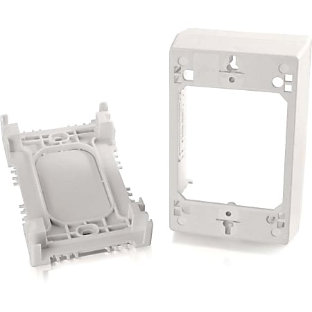C2G Wiremold Uniduct Single Gang Deep Junction Box - White - 1-gang - White - Polyvinyl Chloride (PVC) - TAA Compliant
