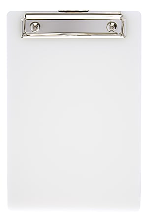 Office Depot® Brand Mini Acrylic Clipboard, 6" x 9", Gray