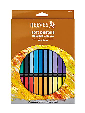 Reeves Soft Pastel Set, Assorted Colors, Set Of 36 Pastels