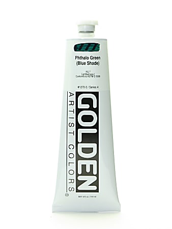 Golden Heavy Body Acrylic Paint, 5 Oz, Phthalo Green/Blue Shade