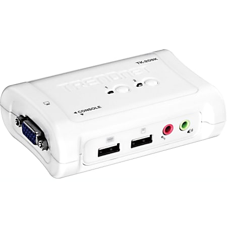 TRENDnet 2-Port USB KVM Switch Kit w/ Audio
