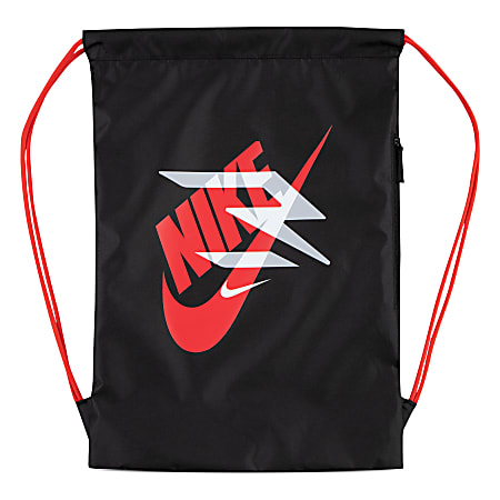 Nike 3Brand Ran Core Gym Sack, Black/Action Red