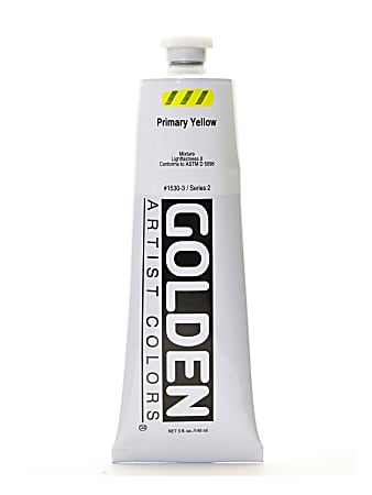 Golden Heavy Body Acrylic Paint, 5 Oz, Primary Yellow