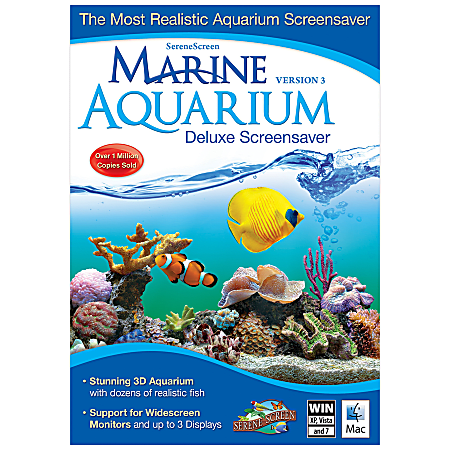 Marine Aquarium Screen Saver, For PC/Mac, Traditional Disc