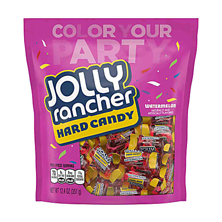 Jolly Rancher Watermelon Hard Candy, 12.4 Oz, Pack Of 4 Bags