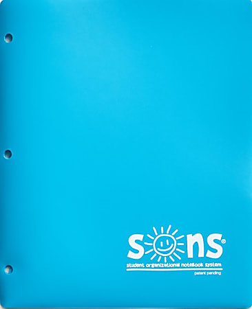 SONS System Pocket Folders, 9-1/2" x 12-1/2", Blue