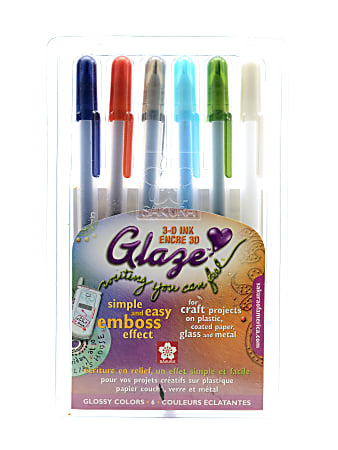 Sakura Gelly Roll Glaze Pens, 0.8 mm, Assorted