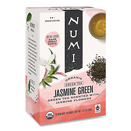 Numi® Organic Jasmine Green Tea, Box Of 18