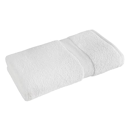 1888 Mills Whole Solutions Bath Towels, 27" x 56", White, Pack Of 24 Towels
