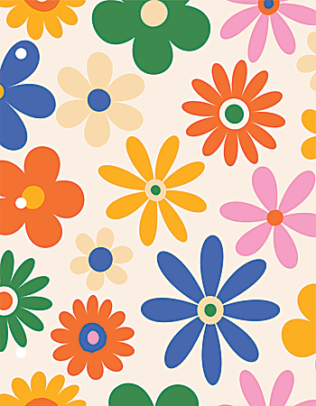 Eccolo BTS 2-Pocket Folder, 8-1/2” x 11”, Flowers