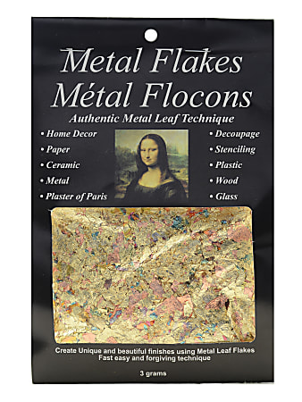 Mona Lisa Metal Flakes, 3 Grams, Variegated