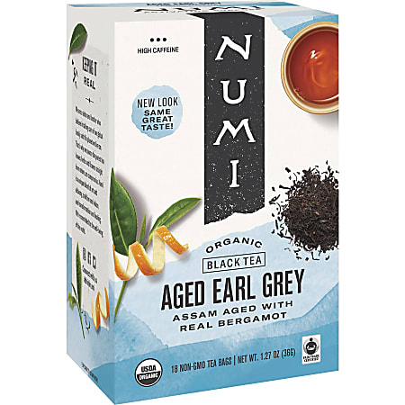 Numi® Organic Aged Earl Gray Black Tea, Box Of 18