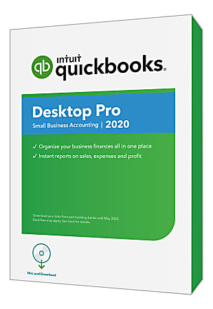 Intuit® QuickBooks® Desktop Pro 2020, Disc & Download