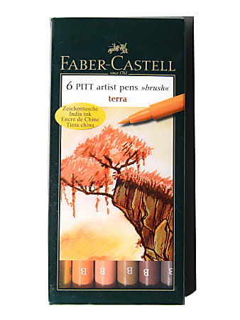 Pitt Artist Pen Brush India ink pen, dark cadmium yellow