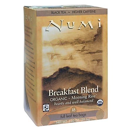Numi® Organic Breakfast Blend Black Tea, Box Of