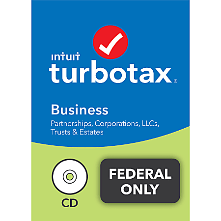 TurboTax® Business 2021 Federal Only + E-File, For PC, Disc Or Download