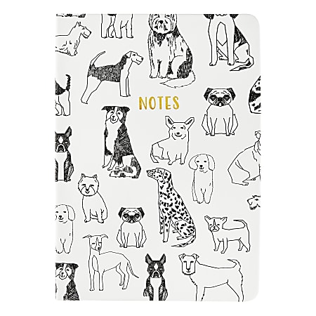 Eccolo Notebook, 6” x 8”, 1 Subject, College Rule, 256 Pages, Dog