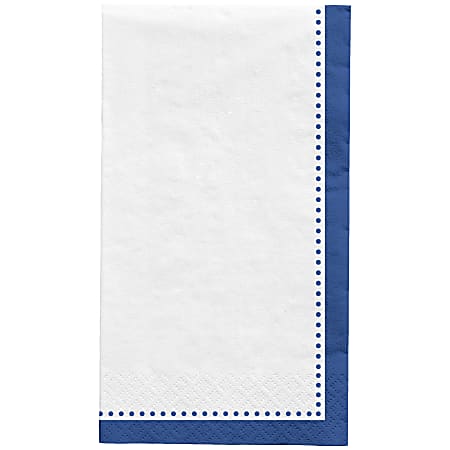 Amscan Premium Buffet Napkins, 7-3/4" x 4-1/2", Bright Royal Blue