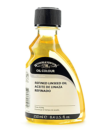 Winsor & Newton Linseed Oil, Refined, 250 mL, Pack Of 2