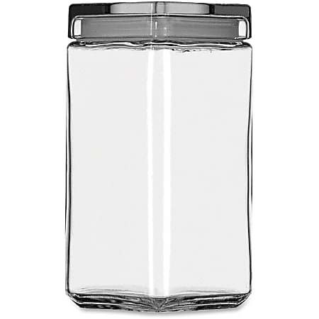 Office Settings Glass Jar, 2 Quart, Clear