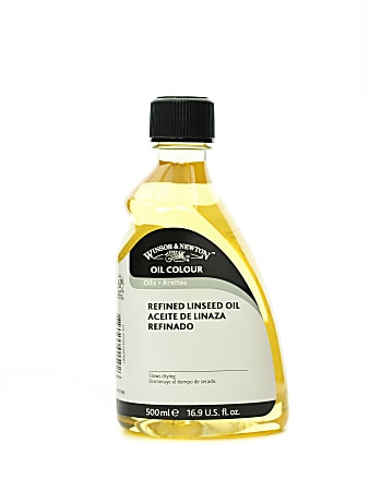 Winsor & Newton Linseed Oil, Refined, 500mL