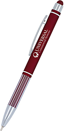 Custom Promotional Comfort Fashion Stylus Gel Glide Pen, Medium Point