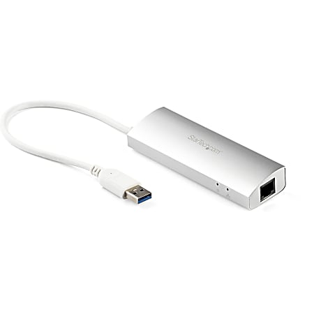 StarTech.com 3 Port Portable USB 3.0 Hub plus