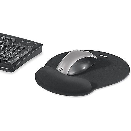 Fellowes Gel Wrist RestMouse Pad Fabric Black - Office Depot