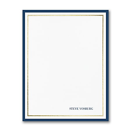 Custom Premium Stationery Flat Note Cards 5 12 x 4 14 Thick And Thin ...