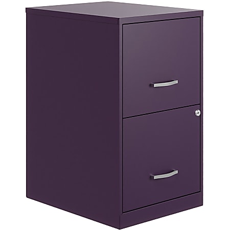 Hirsh Space Solutions SOHO Smart 18"D Vertical 2 Drawer File Cabinet, Purple