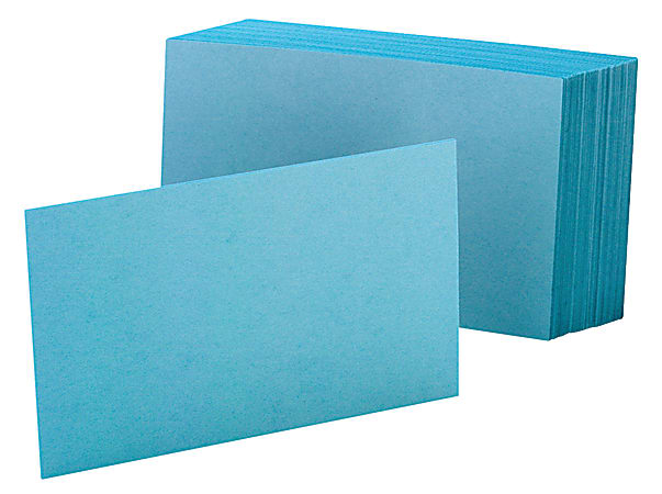  PPAPPAPPIYO Set of 50 4x6 Color Blank index cards 180gsm  (blue) : Office Products