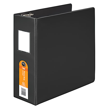Wilson Jones® Heavy-Duty 3-Ring Binder, 4" D-Rings, 52% Recycled, Black