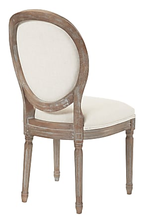 Oval back 2025 chair with arms