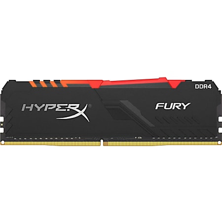 Kingston HyperX Fury 8GB DDR4 SDRAM Memory Module - For Desktop PC - 8 GB (1 x 8GB) - DDR4-3733/PC4-29800 DDR4 SDRAM - 3733 MHz - CL19 - 1.35 V - Non-ECC - Unbuffered - 288-pin - DIMM - Lifetime Warranty