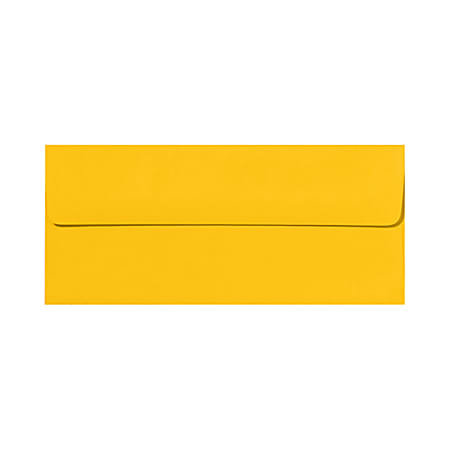 LUX #10 Envelopes, Peel & Press Closure, Sunflower Yellow, Pack Of 250