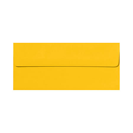LUX #10 Envelopes, Peel & Press Closure, Sunflower Yellow, Pack Of 250