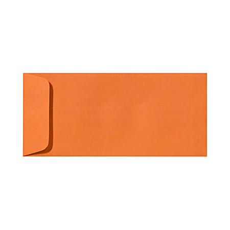 LUX Open-End Envelopes, #10, Peel & Press Closure, Mandarin Orange, Pack Of 1,000