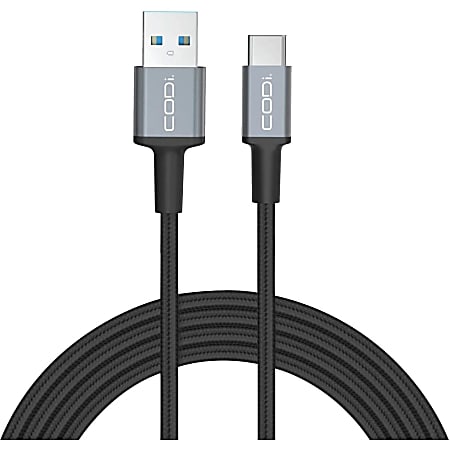 CODi 3 ft USB-A to USB-C Braided Nylon - Charge &amp; Sync Cable