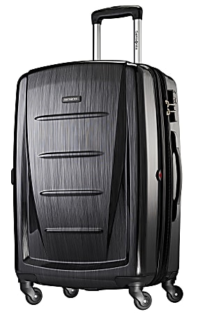 Samsonite® Winfield 2 Polycarbonate Rolling Spinner, 28"H x 19"W x 12"D, Brushed Anthracite