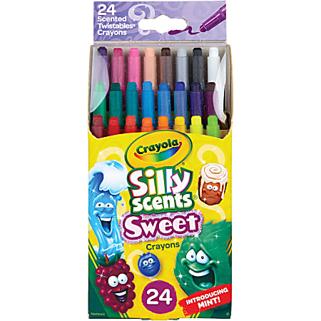Crayola Silly Scents Mini Twistables Crayons - Assorted - 24 / Set
