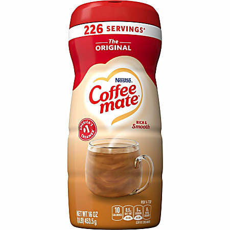 Coffee mate Original Creamer - Original Flavor - 1 lb (16 oz) - 1Each - 226 Serving Coffee mate Original Creamer - Original Flavor - 1 lb (16 oz) - 1Each - 226 Serving
